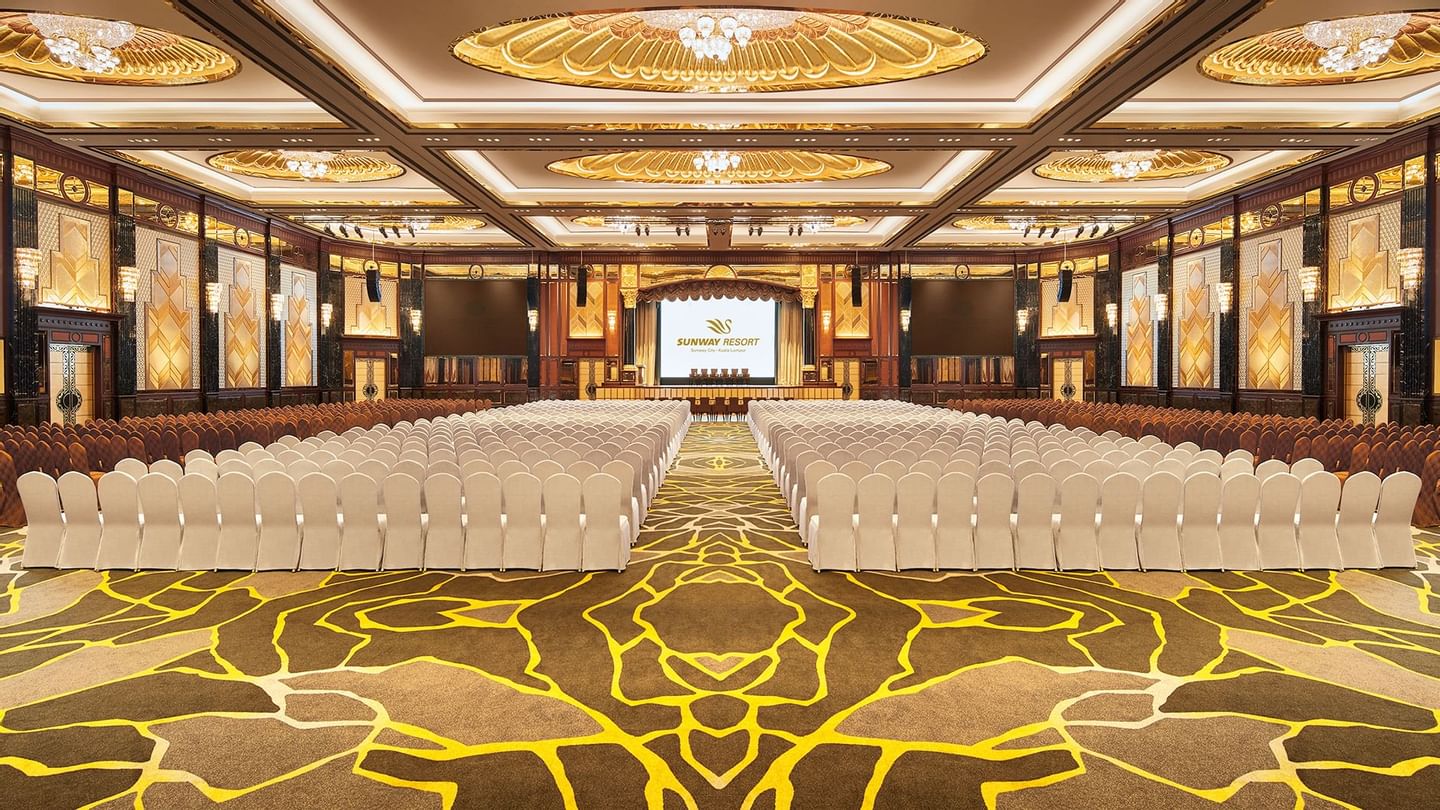 Theatre set-up in Grand Lagoon Ballroom at Sunway Hotel Pyramid