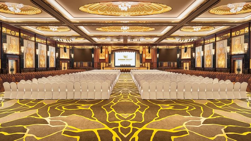 Theatre set-up in Grand Lagoon Ballroom at Sunway Hotel Pyramid
