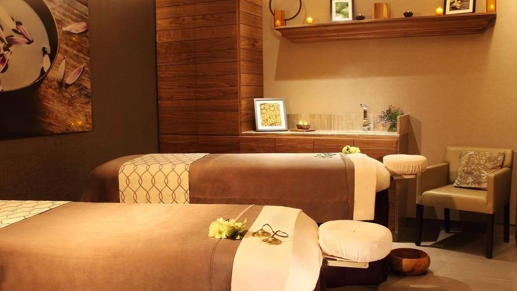 Massage beds in the Urban Spa at Live Aqua Resorts