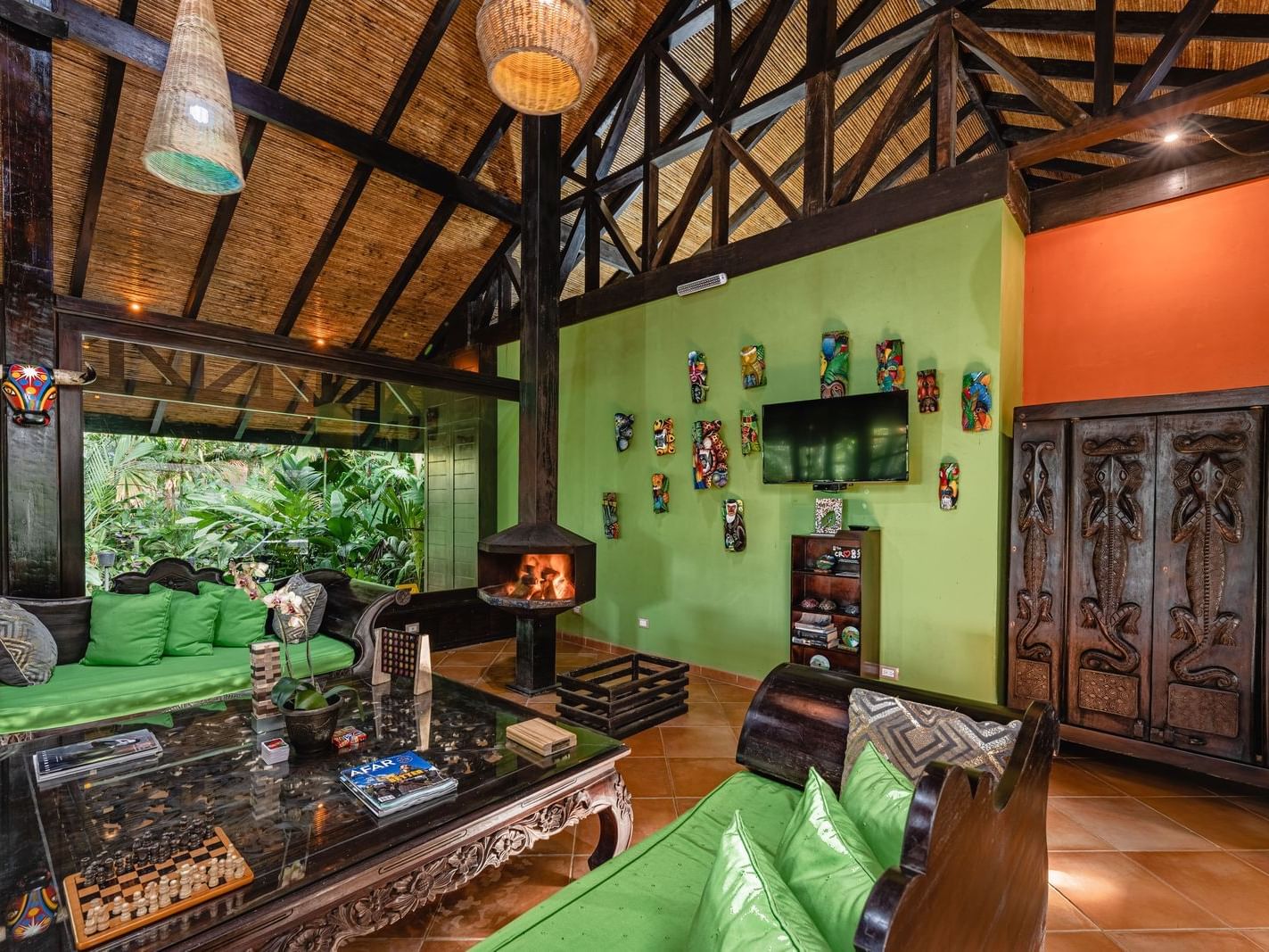 Interior of a Lobby area at Rio Celeste Hideaway