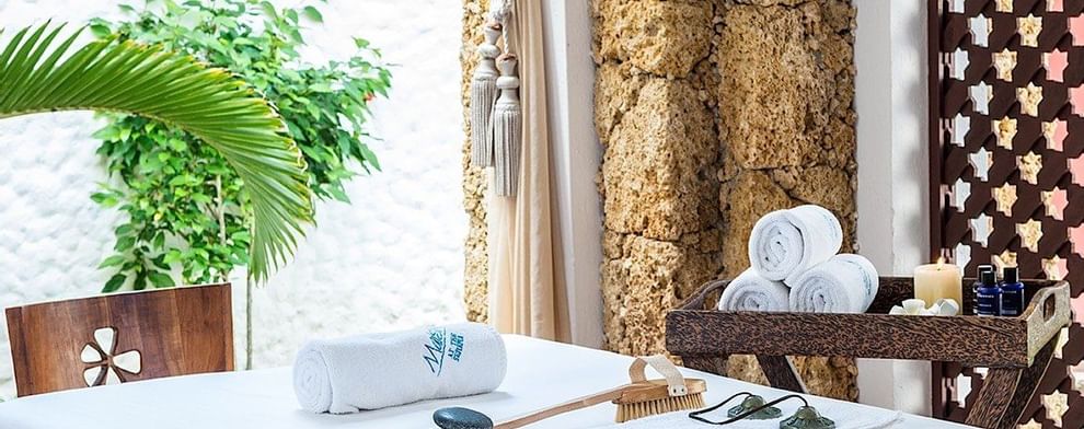 Massage tools of Maisha Spa at Serena Beach Resort & Spa