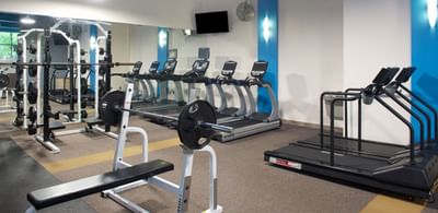 Fully equipped fitness center at Washington Conference Center