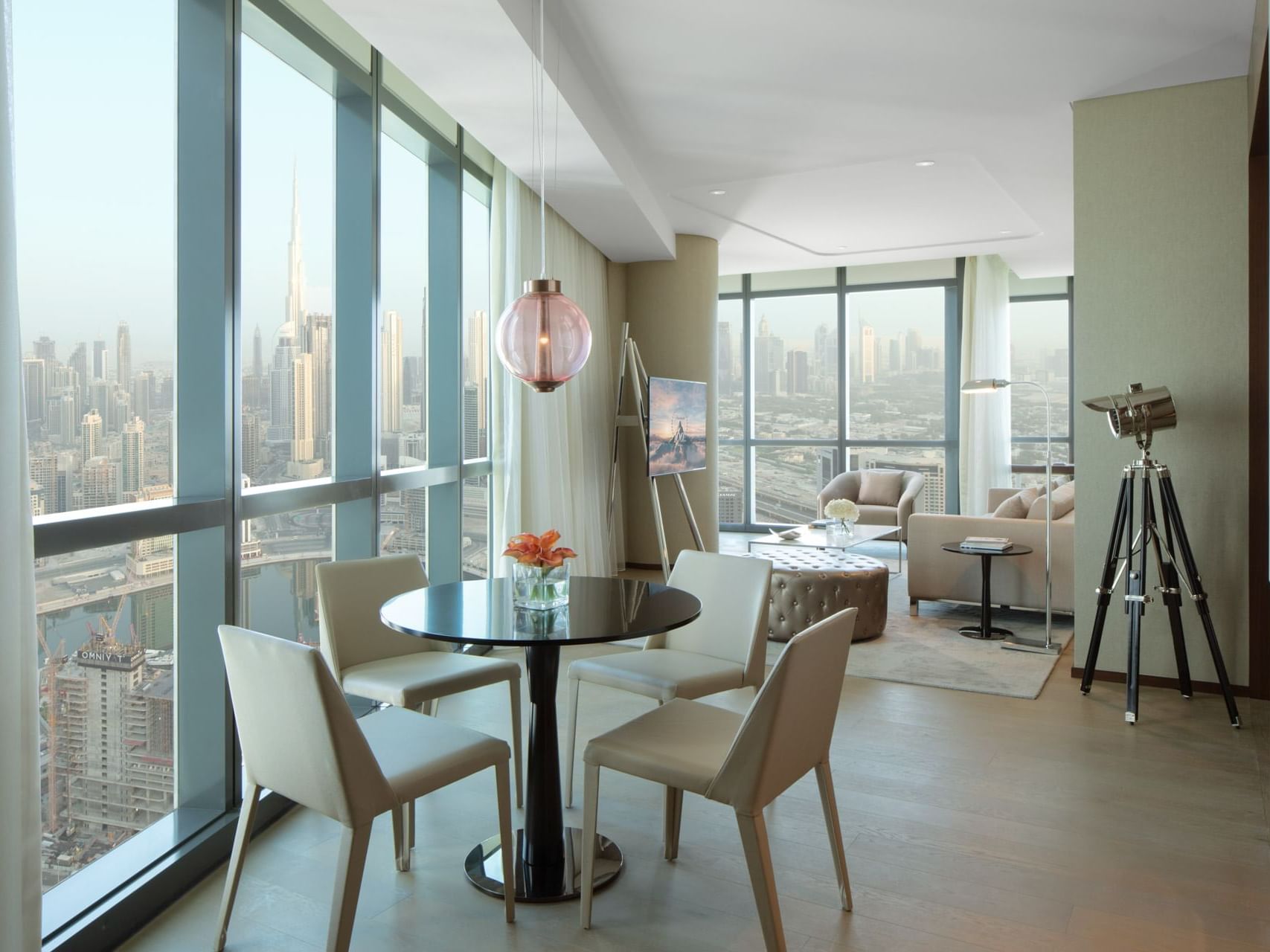 Dining area of Premiere Suite at Paramount Hotel Dubai