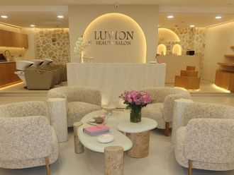 Exterior view of the entrance of the Luvion Salon at Palazzo Versace