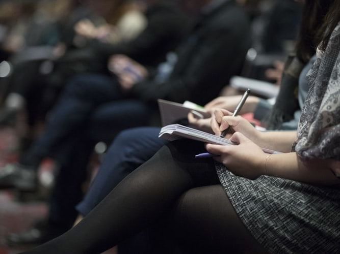 Person taking notes