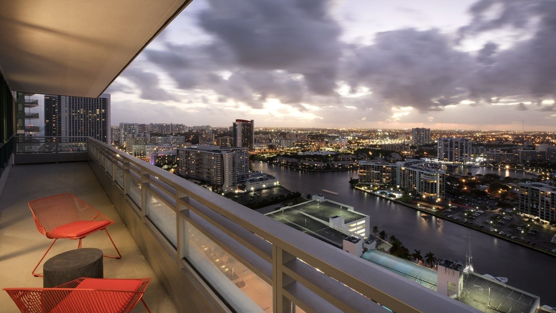 City view by Intracoastal Balcony at The Diplomat Resort