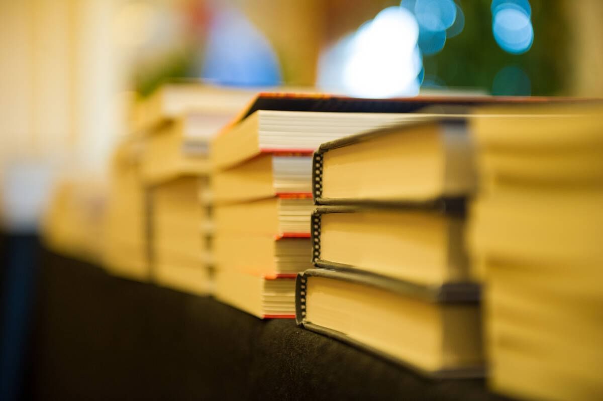 Close-up of books at Blackcomb Springs Suites