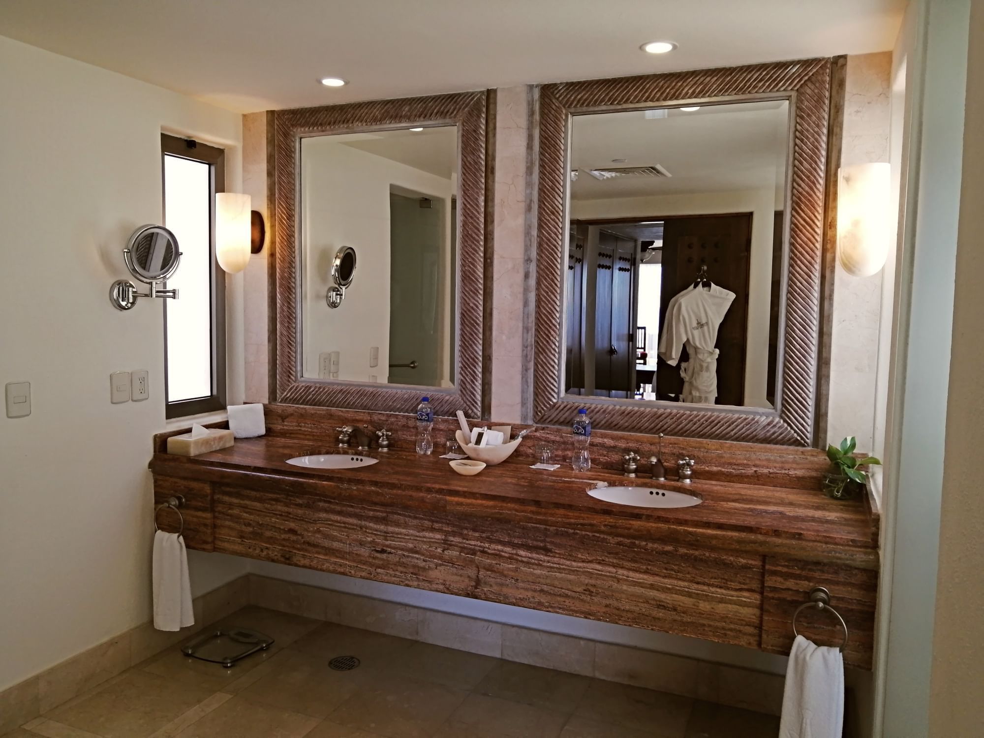 Bathroom vanity in Casita Eden Suite at Marquis Los Cabos