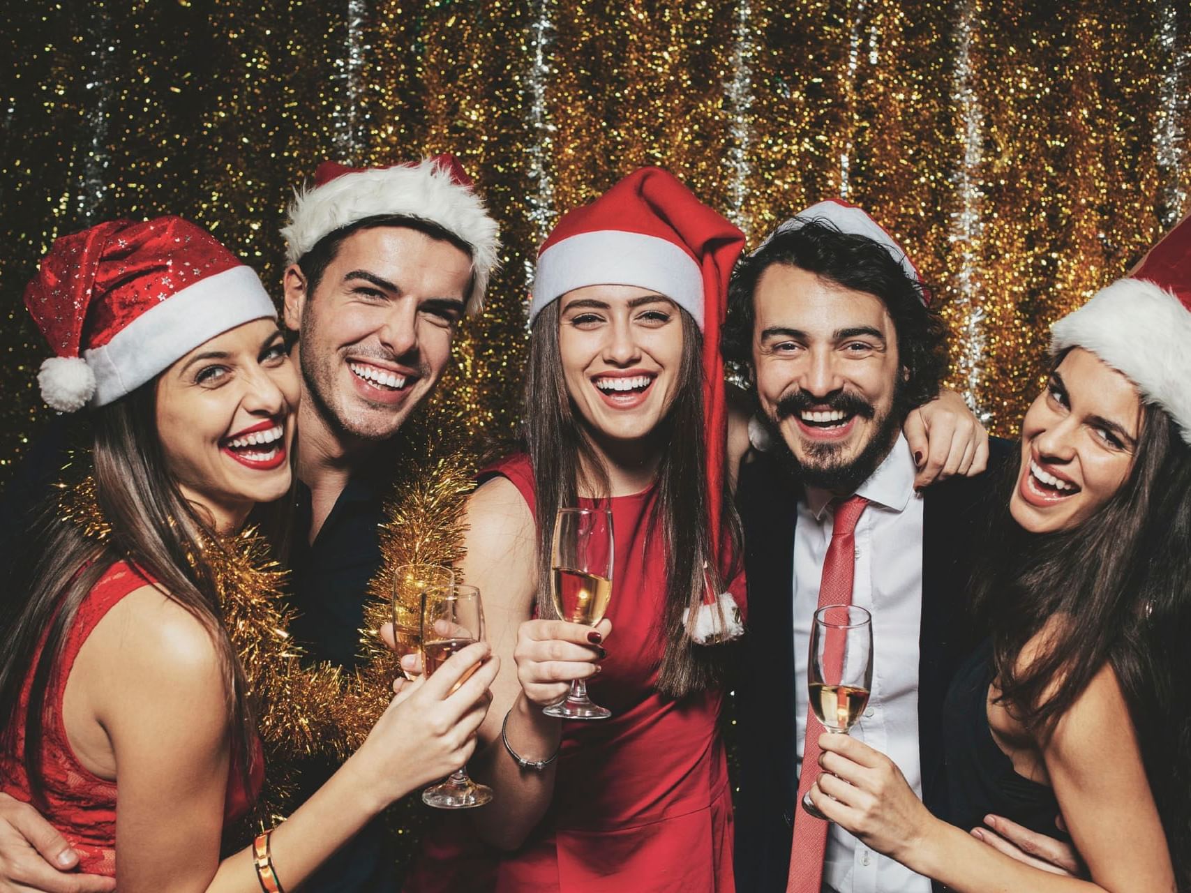 Friends celebrating Christmas at Grand Chancellor Adelaide