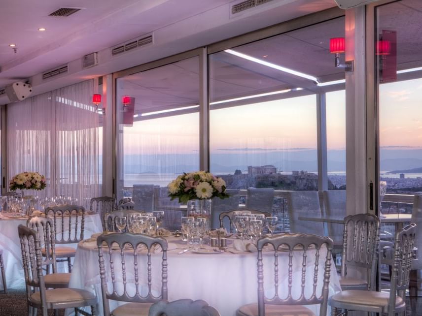 Dining arranged in Le Grand Balcon at St. George Lycabettus
