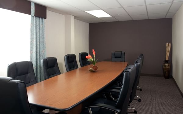 Conference table in meeting room
