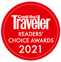 A Logo of Conde Nast Traveler's Readers at Brazilian Court