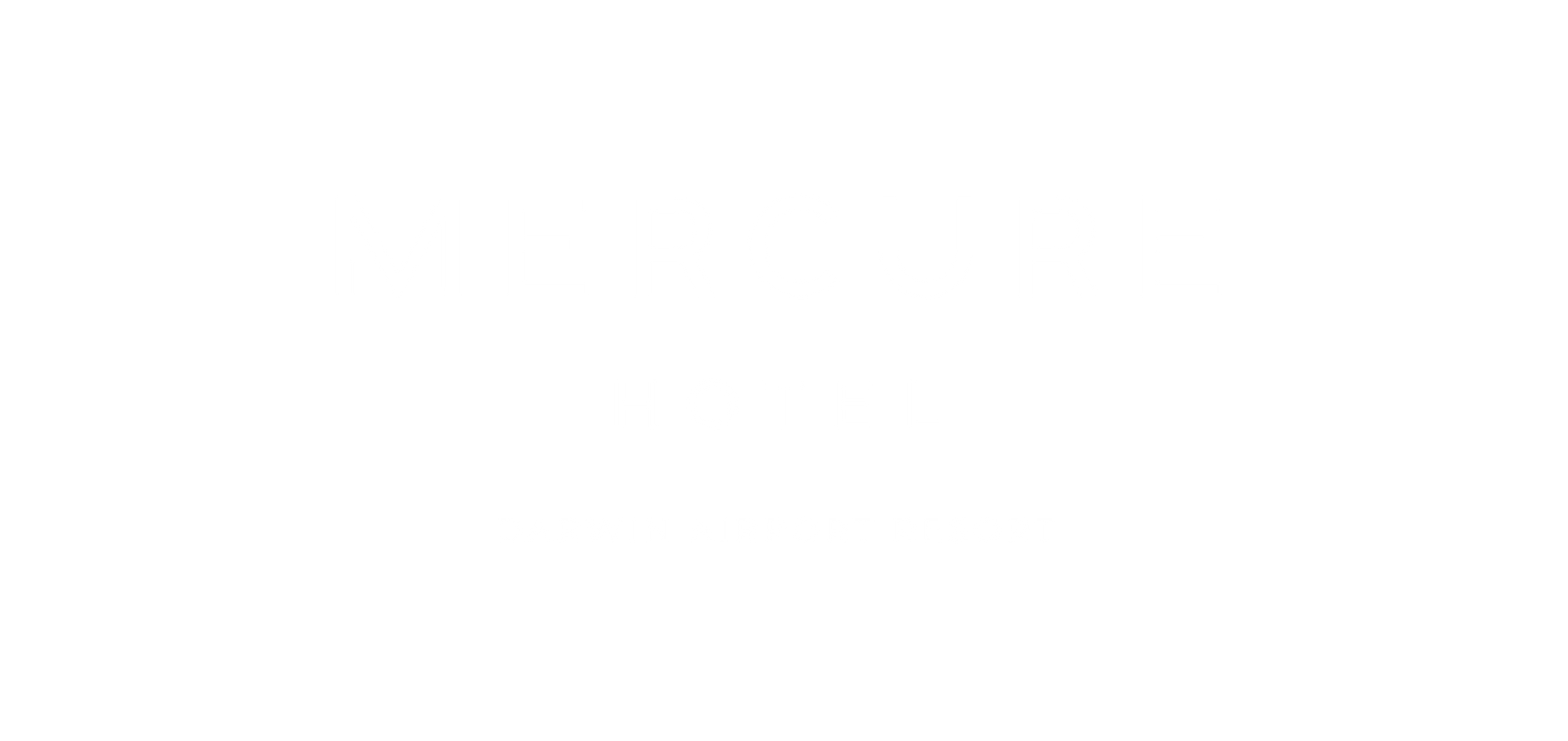Official white logo of Mercure Hotel of Novotel Darwin Airport