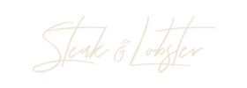 Steak & Lobster logo white
