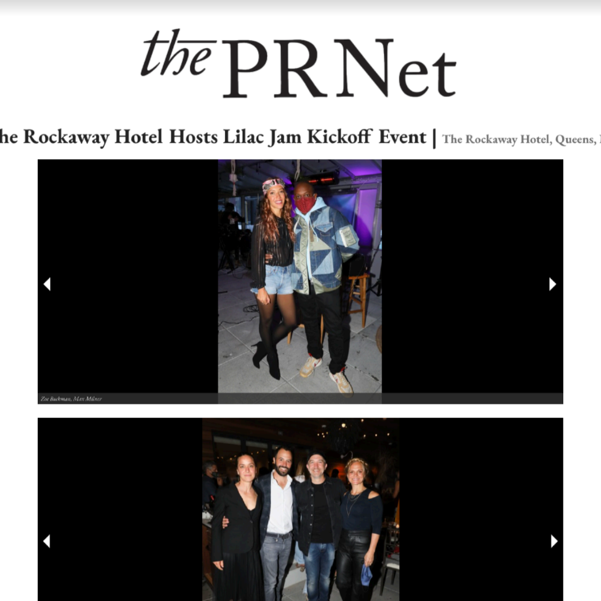 Article from The PRNet at The Rockaway Hotel