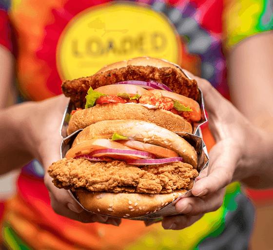loaded 2 go quick serve restaurant chicken crunch sandwiches