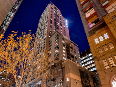 Low Angle view of the hotel building at Amora Hotel