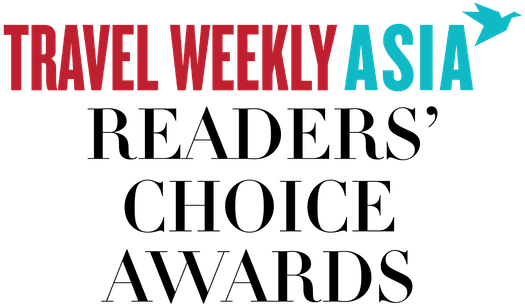 Logo for the Travel Weekly Asia Readers' Choice Awards used at One Farrer Hotel