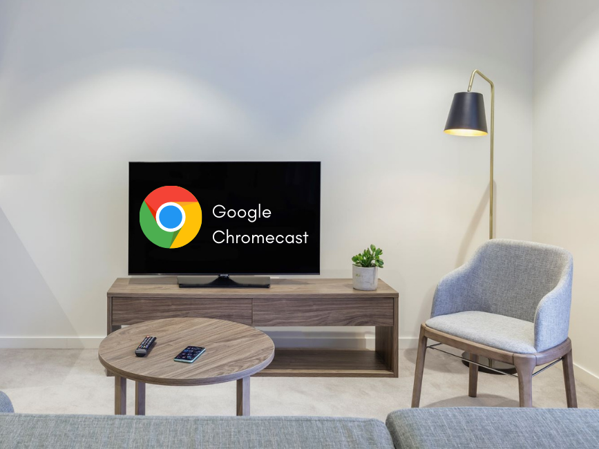 Google Chromecast facility on TV's in room at Brady Hotels