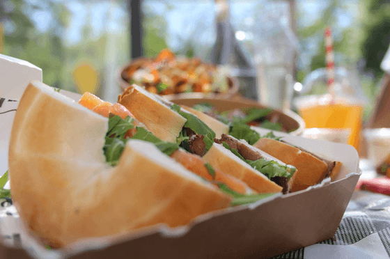 Closeup of a fine dining table served at Richmond Hill Hotel