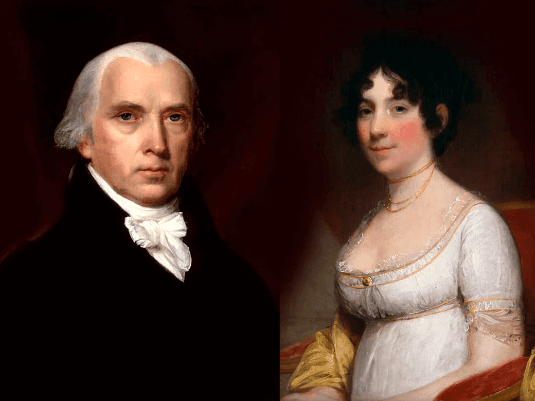 Oil painting of James Madison and Dolley Madison at The James Madison Museum of Orange County near Inn at Willow Grove