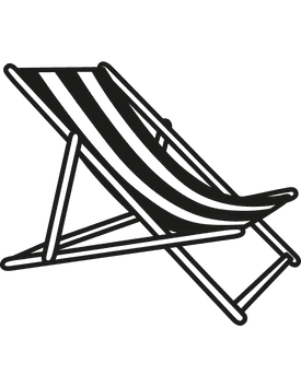 Vektor-Symbol eines Relaxsessels, verwendet in den Flemings Hotels