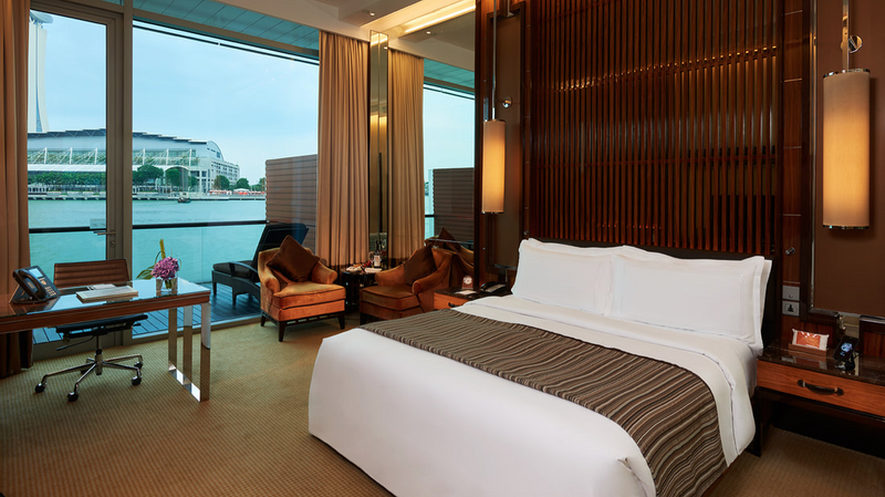 Premier Bay View Room with king bed at Fullerton Group