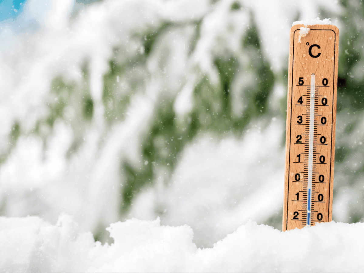 Close-up of monitoring temperature by a scale at Blackcomb Springs Suites