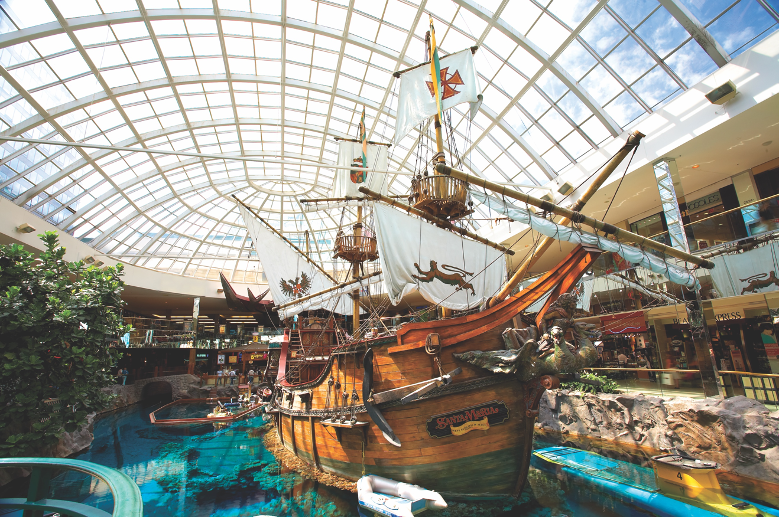 The West Edmonton Mall is the biggest and most unique mall in North America.