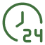 Vector illustration of a 24-hour clock used at The Varsity North