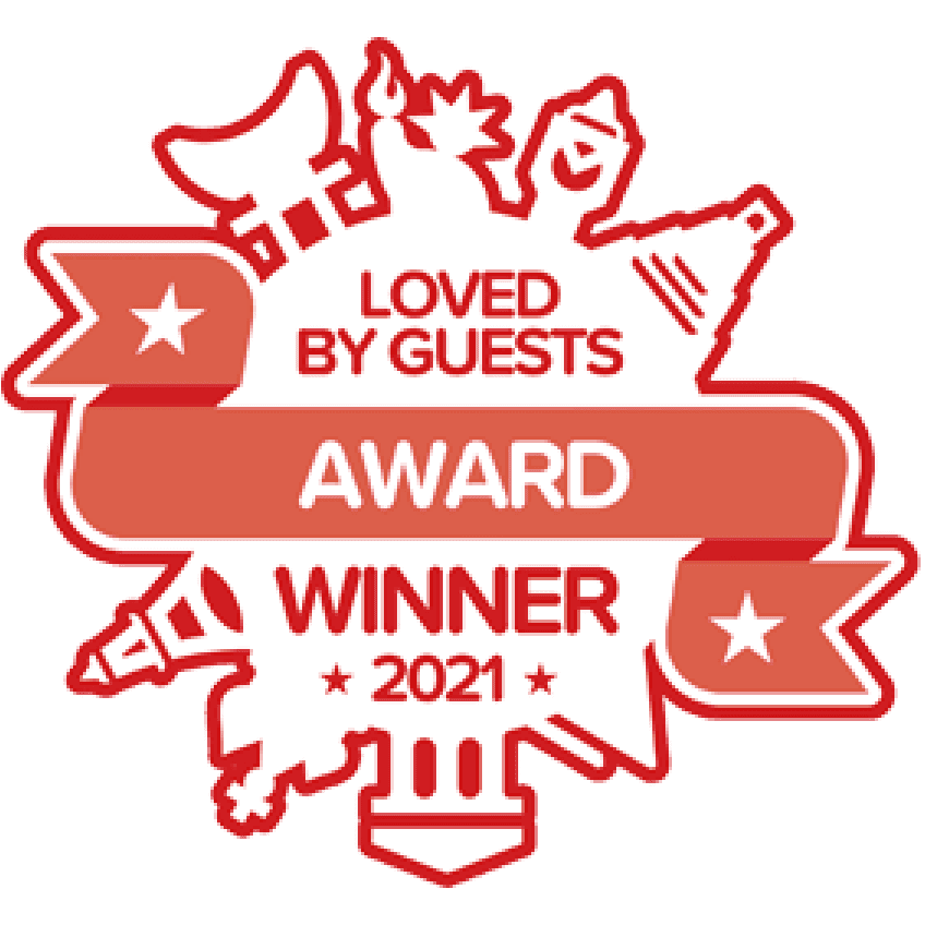 Loved By Guests Award Winner 2021 logo at The Grove Resort & Water Park