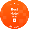 Best Hotel 2020 at Hotel Hubert Brussels