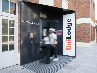 UniLodge Herston Reception Entrance