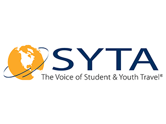 Logo of the Student & Youth Travel Association used at Galleria Palms Hotel