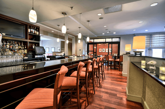 Interior of the bar at The Centennial Hotel