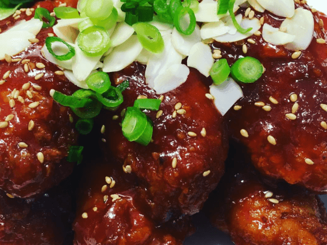 Korean chicken dish served in Jang Go Mama at Brady Hotels Central Melbourne