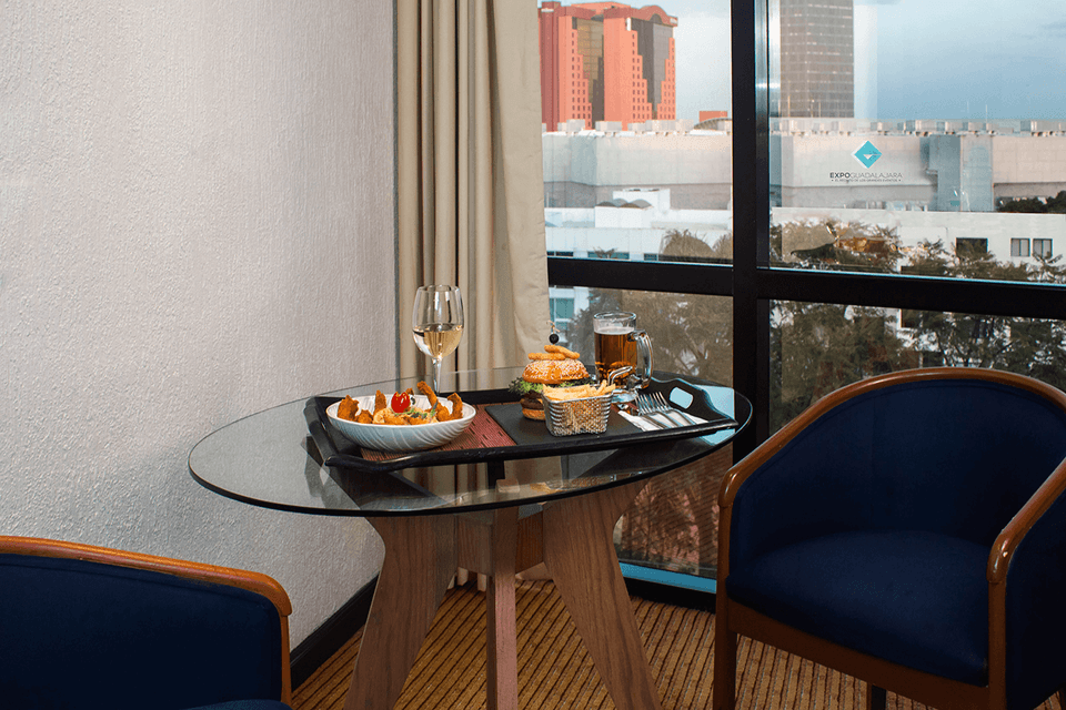 Meals served in room at Hotel Guadalajara