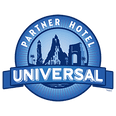 Universal Partner Hotel logo at Rosen Inn International