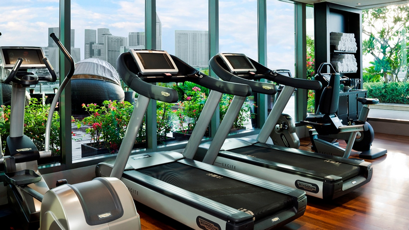 Treadmills in the gymnasium at Fullerton Group