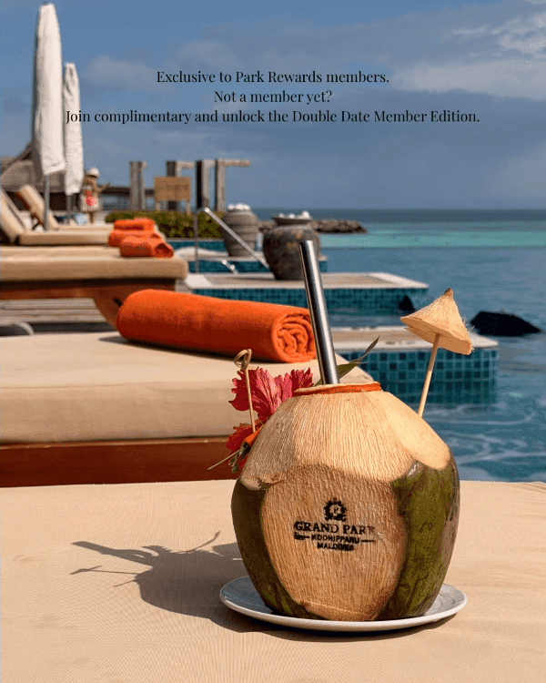 Grand Park Kodhipparu poolside dining and bar with Kurumba on sunbed