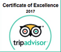 Certificado de Excelencia 2017 de Tripadvisro en Argenta Suites
