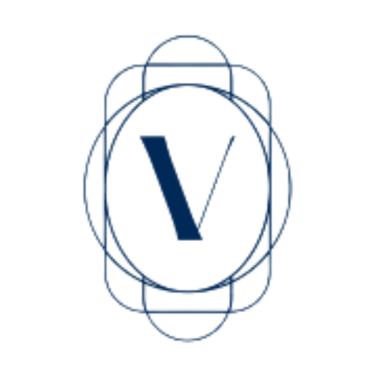 Vector illustration of V logo image used at Hotel X Toronto