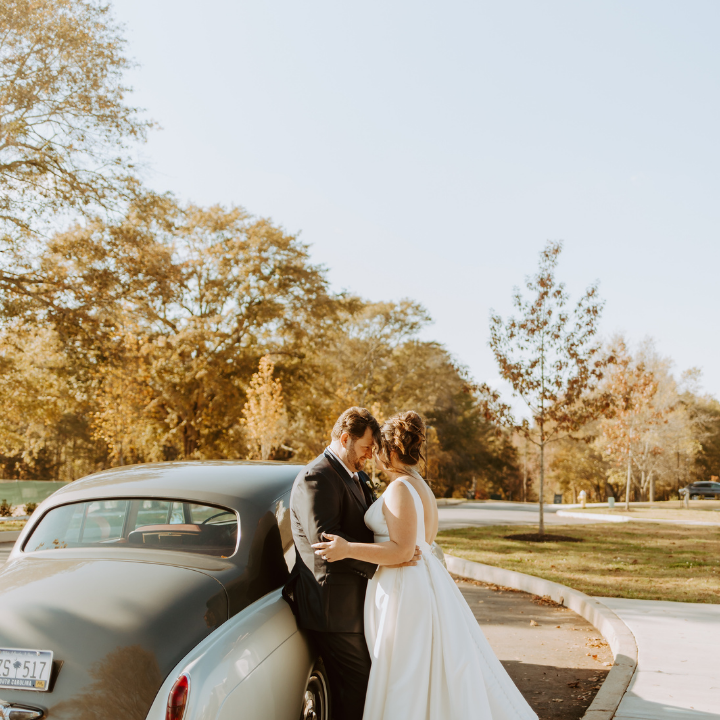 Newly Weds Holding each other