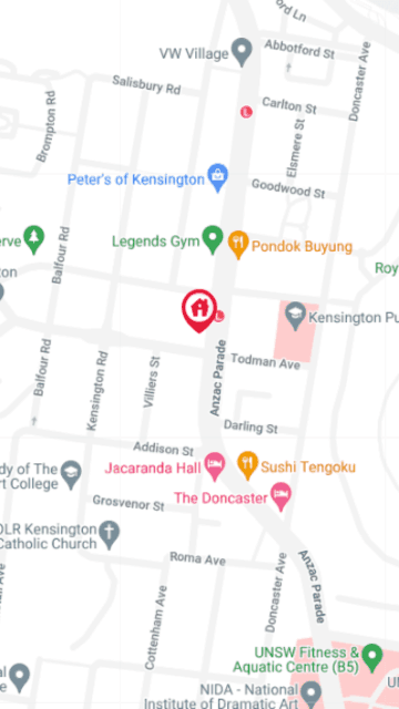 UniLodge Kensington Map