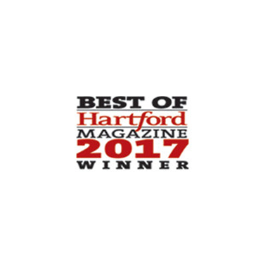 Best of Hartford Magazine 2017 Winner award badge for The Simsbury Inn