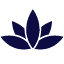 Vector icon of a lotus flower used at Hotel Plaza San Francisco