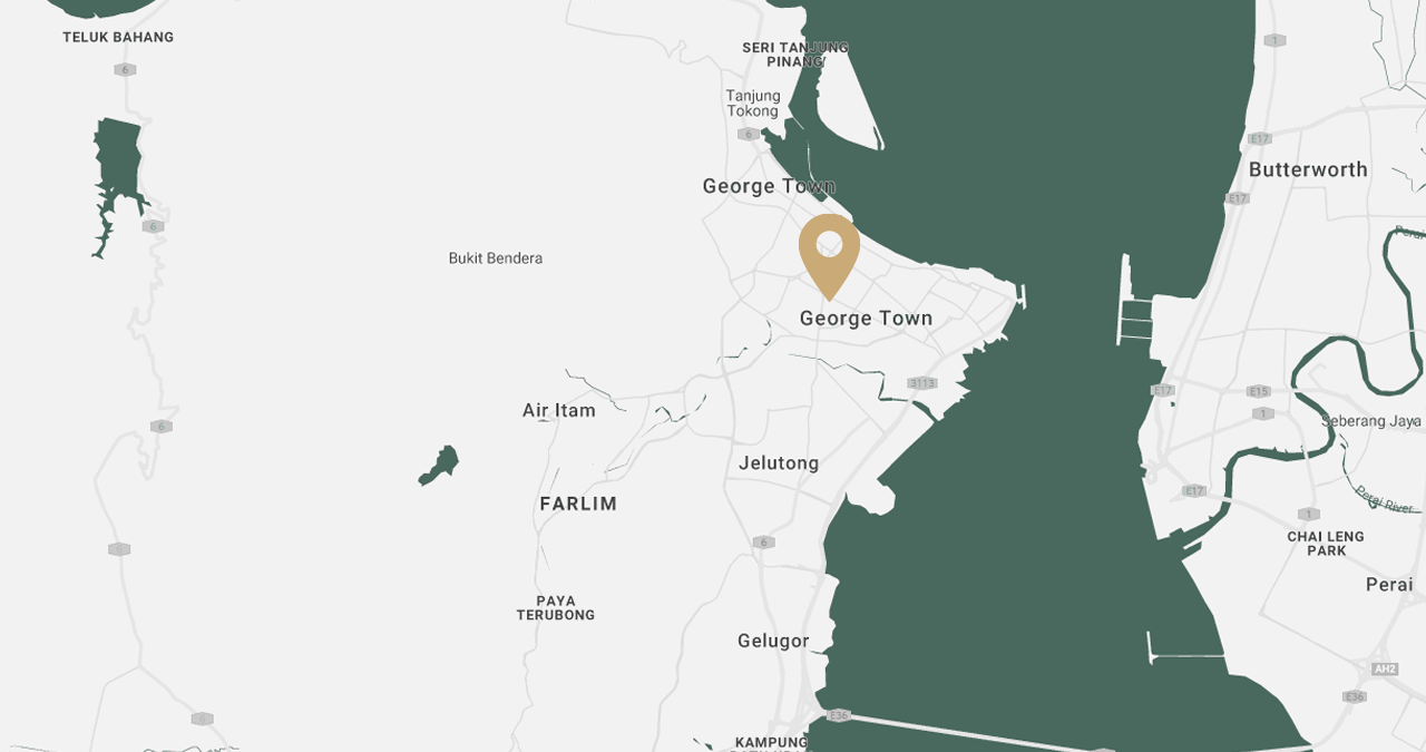 Image 161: A detailed map used at Sunway Hotel Georgetown on Penang Island