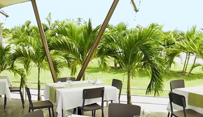 Dining area of Lagoon restaurant at Playa Blanca Beach Resort