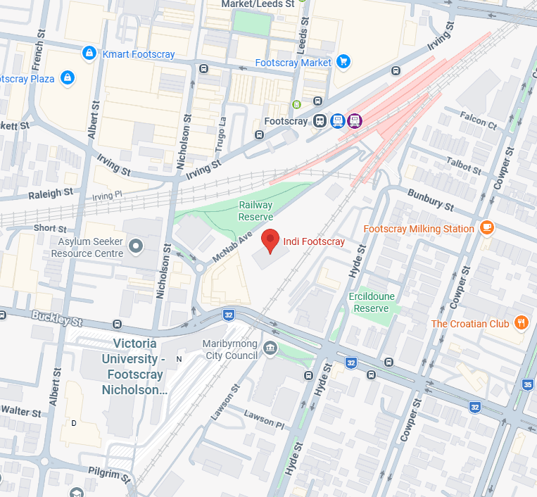Indi Footscray Map