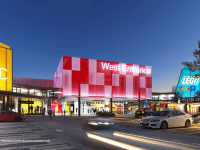 Exterior view of West Entrance & the car park near Sunway Hotel Big Box